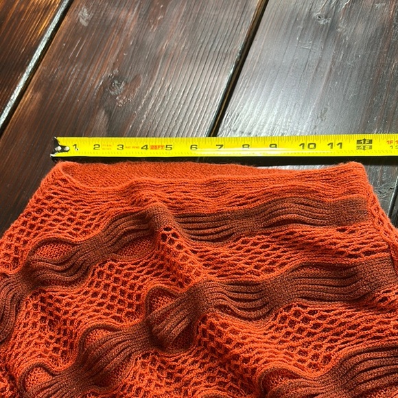 Raj Red Knit Poncho - Picture 5 of 7